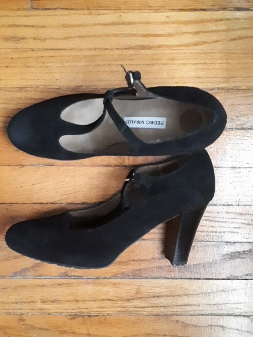 Pedro Miralles Suede Mary Jane Heels